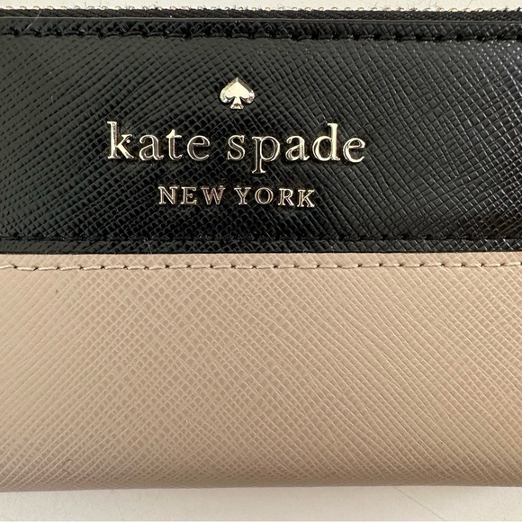 Kate Spade Wallet Bifold Black and Tan - Picture 5 of 8